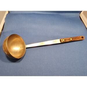 Vintage Marcrest Quality Stainless Steel Soup Ladle w/Wood Handle - USA